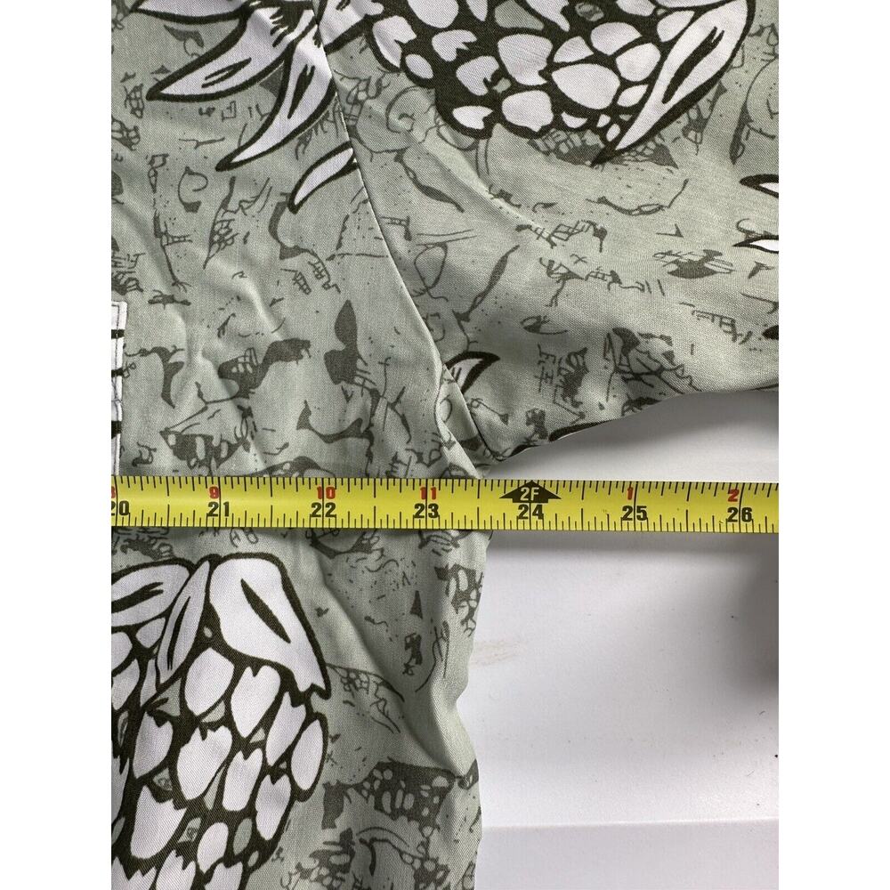 Roundy Bay Tropical Hawaiian Button Down Shirt 100% Polyester Pineapple Mens L - Picture 5 of 5